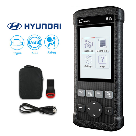 Hyundai SRS/Airbag, ABS & Engine Diagnostic Scanner Code Reader