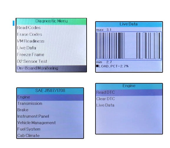 Kenworth Compatible Diagnostic Scan Tool Fault Code Reader