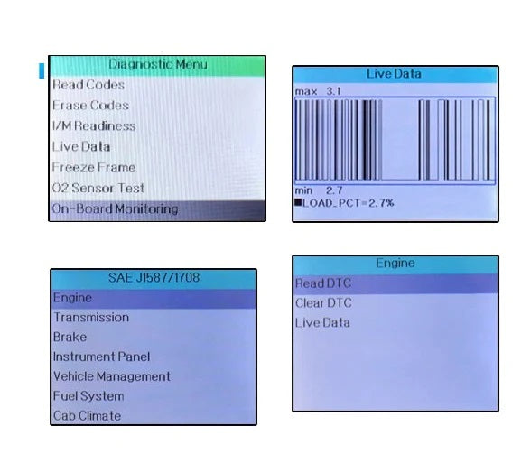 Truck Diagnostic Scanner — Clear SPN 157, 190, 312, 71, 91 Fault Codes | Cummins, PACCAR, Mack, Detroit, Volvo Compatible