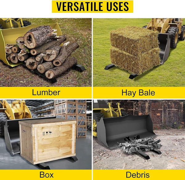 Clamp-On Pallet Bucket Forks for Your Kioti Tractor