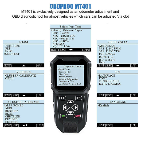 Odometer Adjustment Mileage Correction Tool for Audi