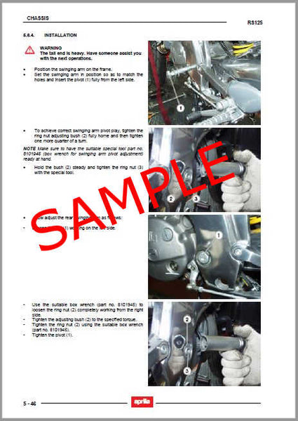 Aprilia Repair & Service Manual – Choose Your Motorcycle (Instant Access)