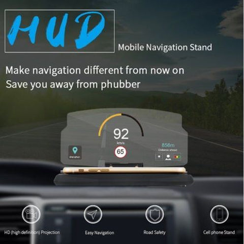 Smartphone Reflection Head Up Display Holder Mount