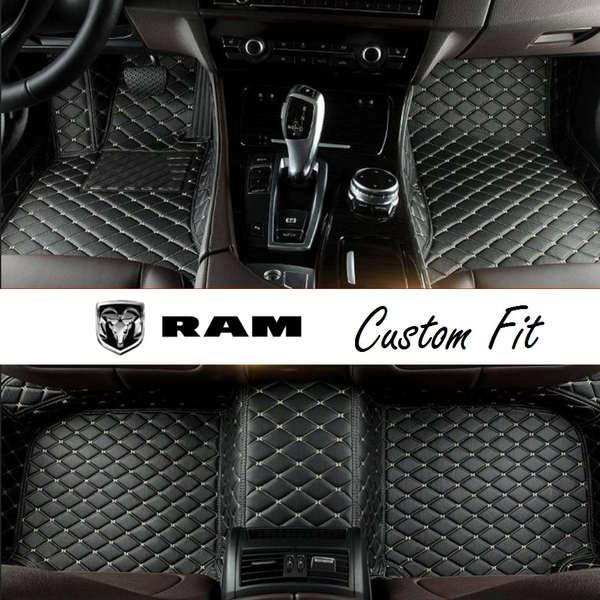 RAM Leather Custom Fit Car Mat Set