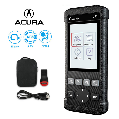 Acura SRS/Airbag, ABS & Engine Diagnostic Scanner Code Reader