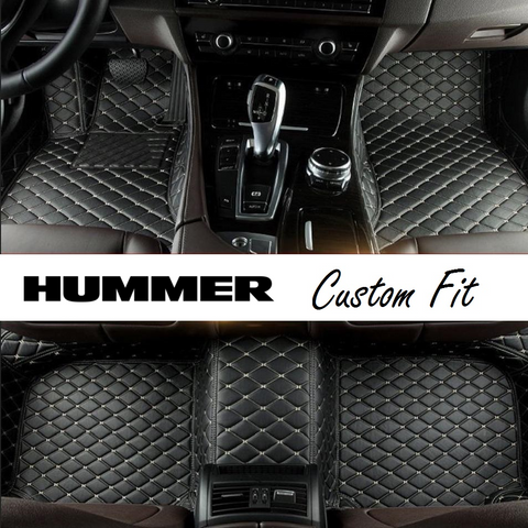 Hummer Leather Custom Fit Car Mat Set