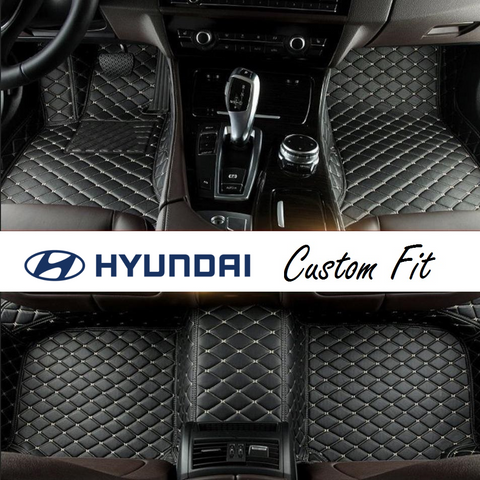 Hyundai Leather Custom Fit Car Mat Set