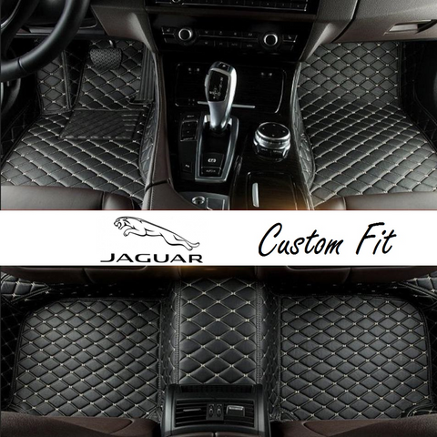 Jaguar Leather Custom Fit Car Mat Set