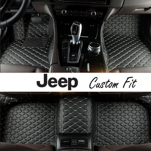 Jeep Leather Custom Fit Car Mat Set