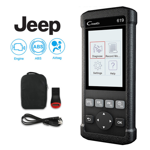 Jeep SRS/Airbag, ABS & Engine Diagnostic Scanner Code Reader