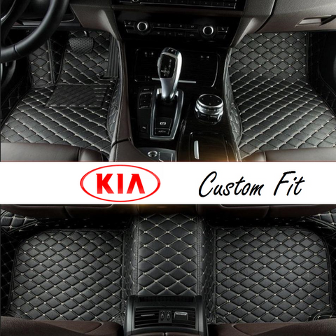 Kia Leather Custom Fit Car Mat Set