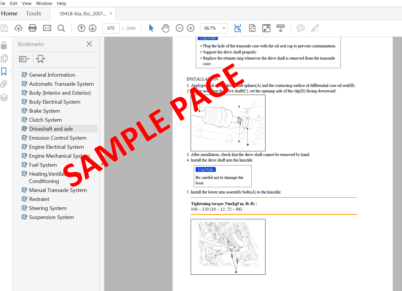Kia Repair & Service Manual Choose Your Vehicle (Instant Download