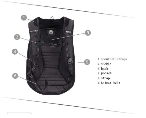 Carbon Fiber Hard Shell Motorcycle Backpack