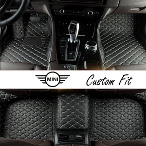 Mini Leather Custom Fit Car Mat Set