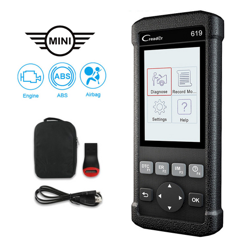 Mini SRS/Airbag, ABS & Engine Diagnostic Scanner Code Reader