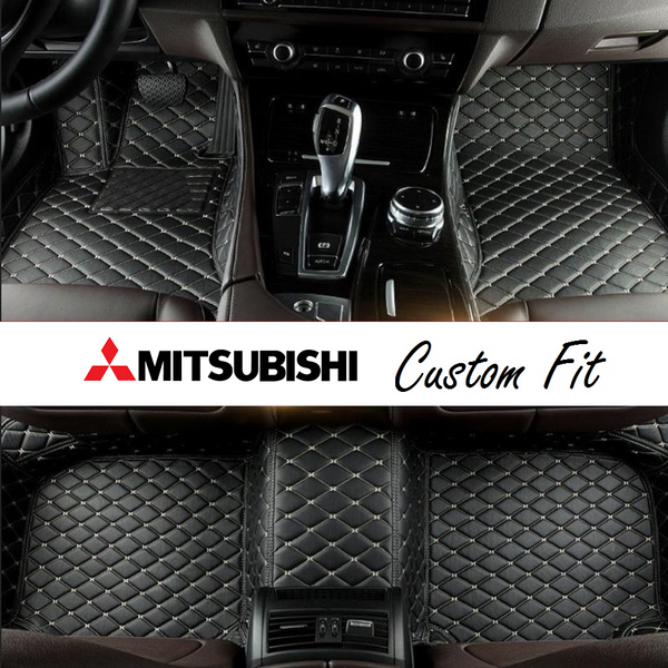Mitsubishi Leather Custom Fit Car Mat Set
