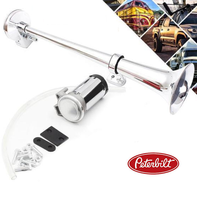 DriSentri Air Horn For Truck, 12V/24V Dual Trumpet 300DB Super Loud Chrome Plated Air Horn Kit With LED Light For Car Truck Boat, Air Horns - View #7