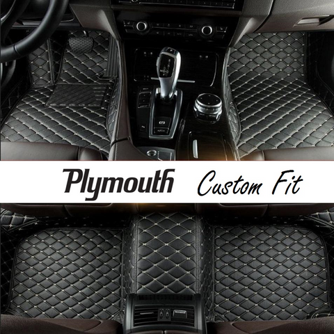 Plymouth Leather Custom Fit Car Mat Set