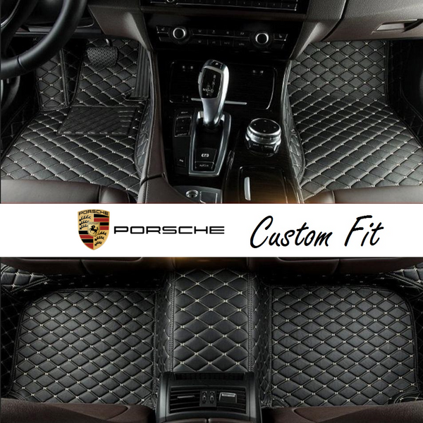 Porsche Leather Custom Fit Car Mat Set