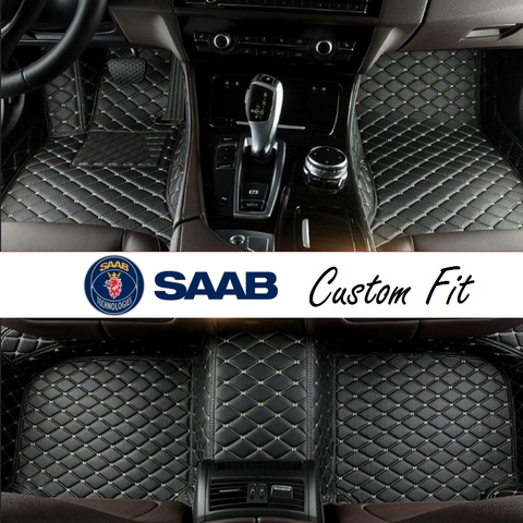 Saab Leather Custom Fit Car Mat Set
