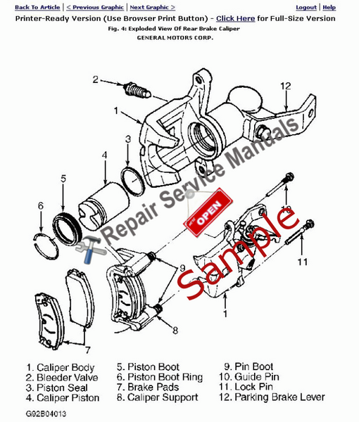 1986 Pontiac Parisienne Brougham Repair Manual (Instant Access)