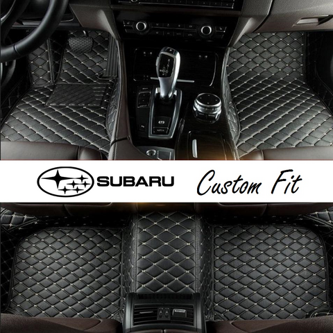 Subaru Leather Custom Fit Car Mat Set