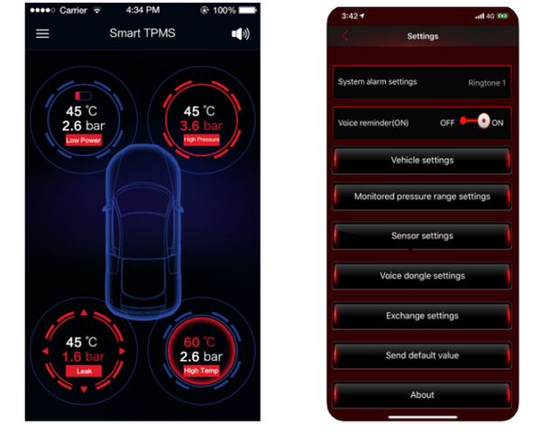 Ford Bluetooth Tire Pressure Monitoring System (TPMS)
