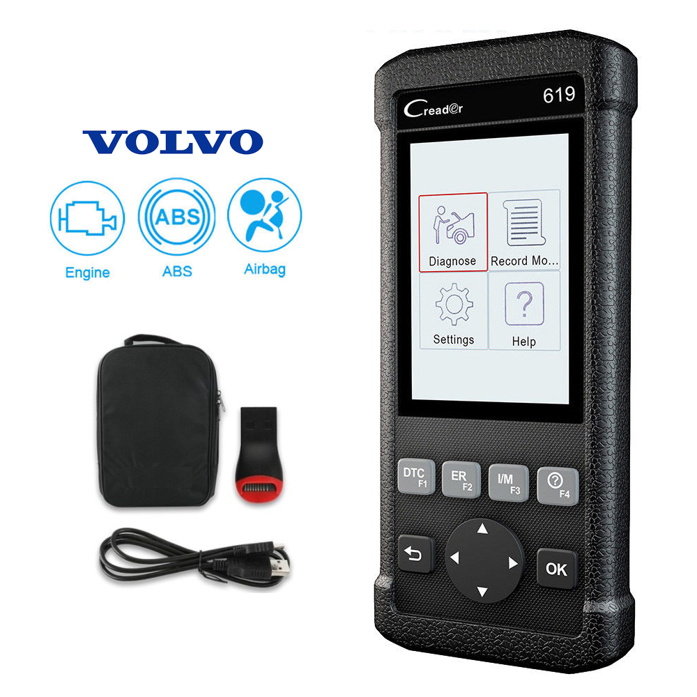 Volvo SRS/Airbag, ABS & Engine Diagnostic Scanner Code Reader